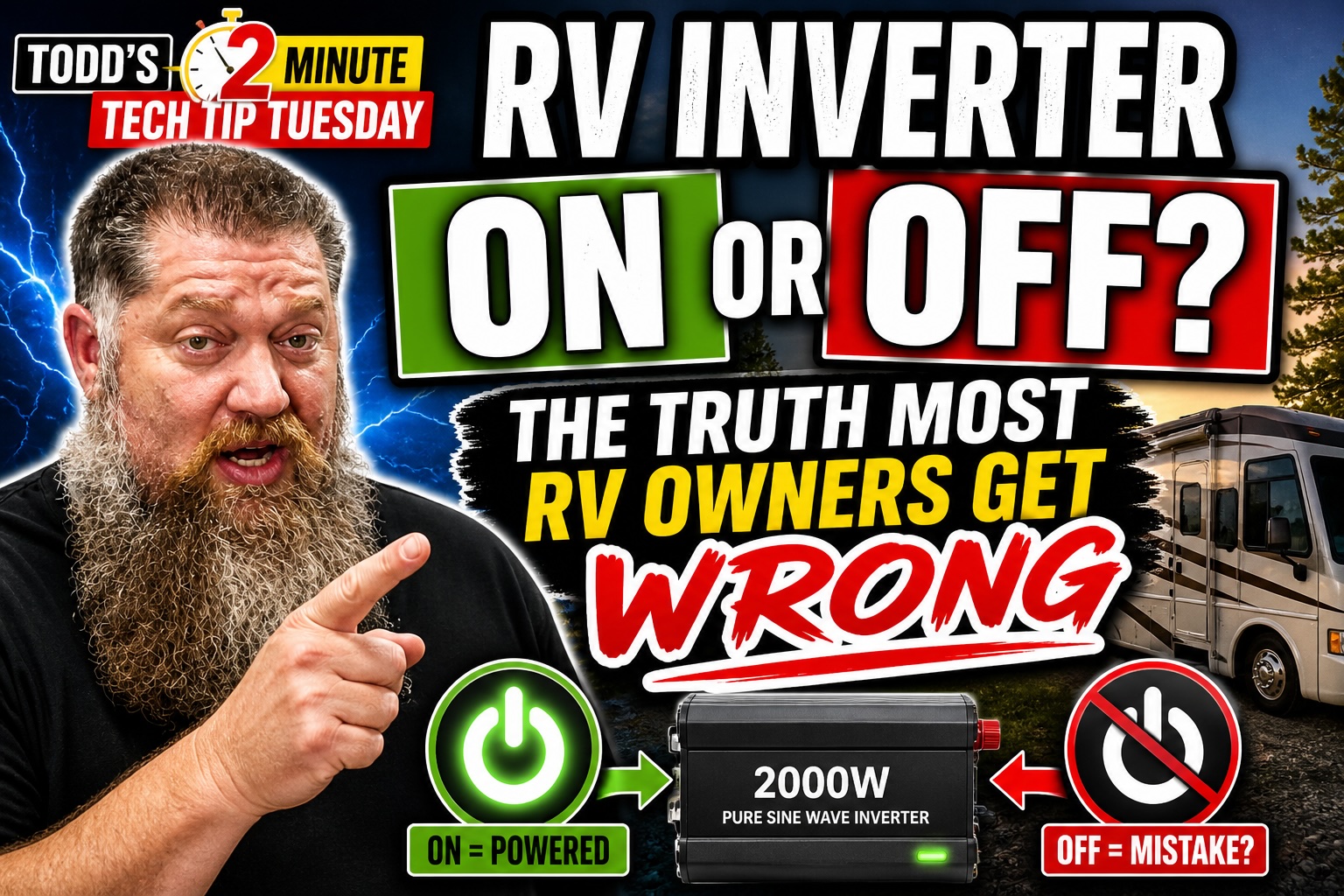 Featured image for “RV Inverter On or Off? The Truth Most RV Owners Get WRONG”
