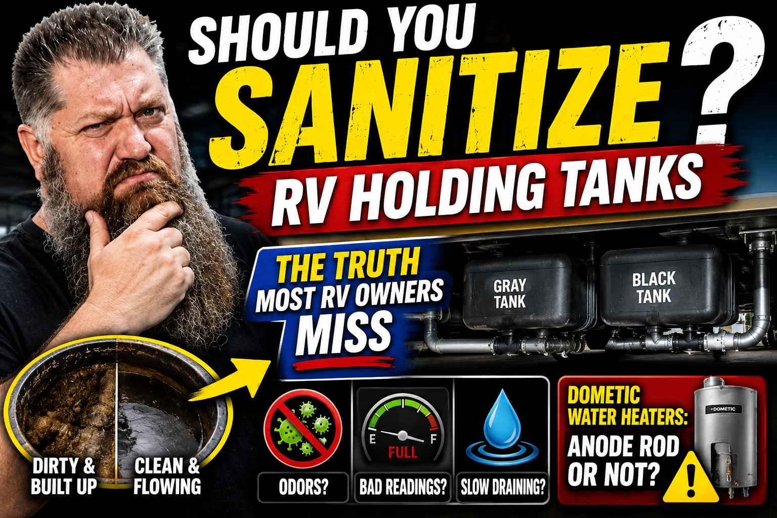 Featured image for “Should You Sanitize RV Holding Tanks? The Truth Most RV Owners Miss”