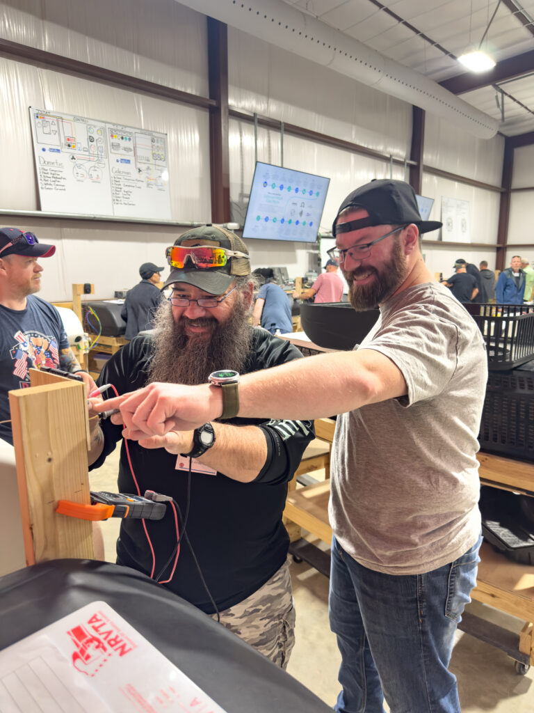 NRVTA instructor hands-on training